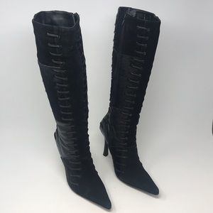 Luichiny Size 6, Suede and Hide Boots